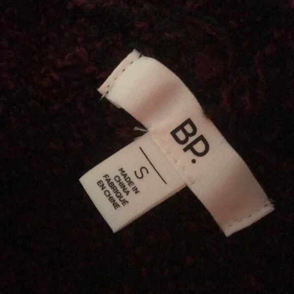 BP. NEW Burgundy Bouclé Open Front Cardigan Size Small - Picture 8 of 10